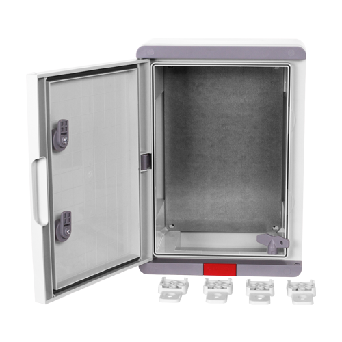 Cutie distributie IP67 din ABS gri, usa mata, placa metalica, 250x350x150 mm PD253515 [7]