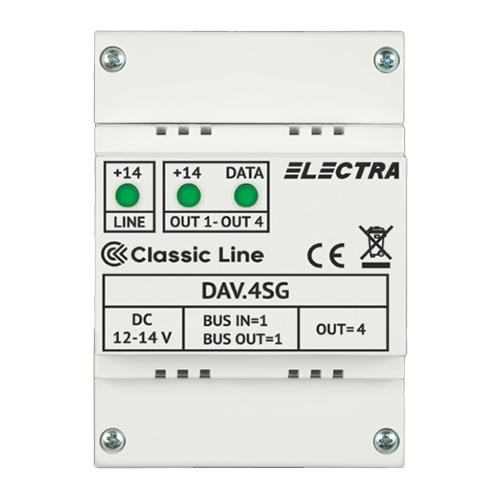 Doza derivatie video DAV.4SG Classic 4 iesiri - ELECTRA DAV.4SG [2]