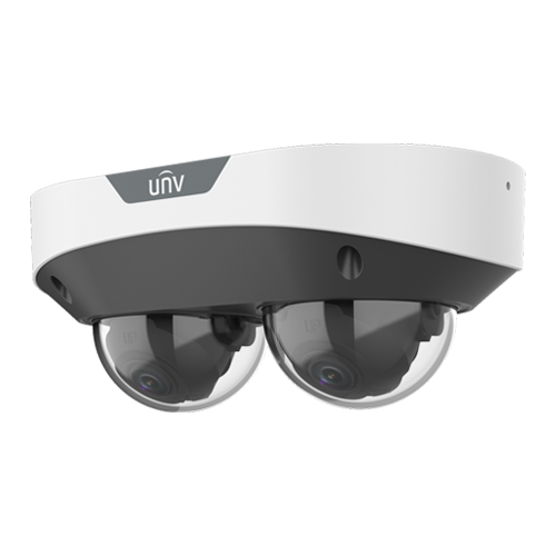 Dual Chanal - Camera IP, 2 x 4MP, lentila 2.8mm, IR 30m, Mic., Alarma, PoE, IK10 - UNV IPC3224SS-ADF28K-I1 [5]