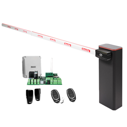 KIT complet bariera acces AUTO / 4 m, montaj universal ST/DR, lampa+brat cu semnalizare - MOTORLINE TURBO-4+SIG75HT-4-KIT [3]