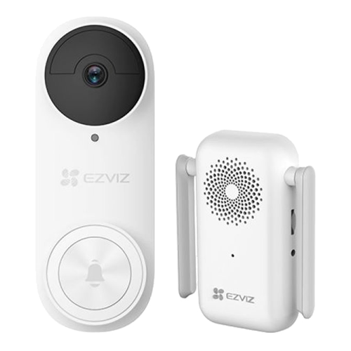 Kit sonerie video EZVIZ, conexiune Wi-Fi, rezolutie 3k, acumulator 5200mAh, PIR detectie miscare, unghi vizualizare ultra-larg, slot SDcard CS-DB2-Pro-3K [5]