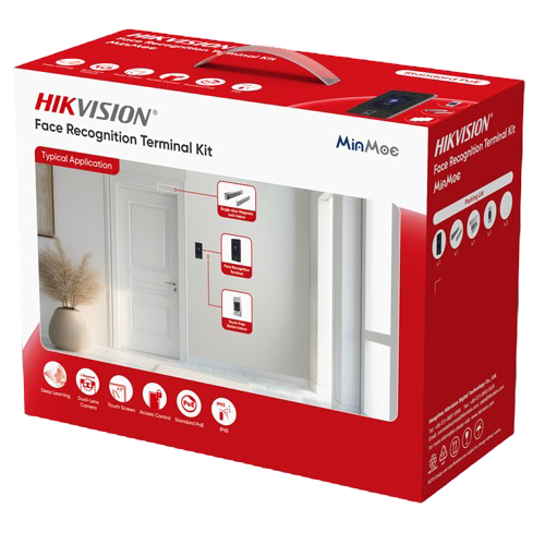 Kit terminal control acces TCP/IP cu Recunoastere faciala, Amprenta, Card Mifare, 2MP, WiFi, PoE - HIKVISION DS-KAS342 [4]