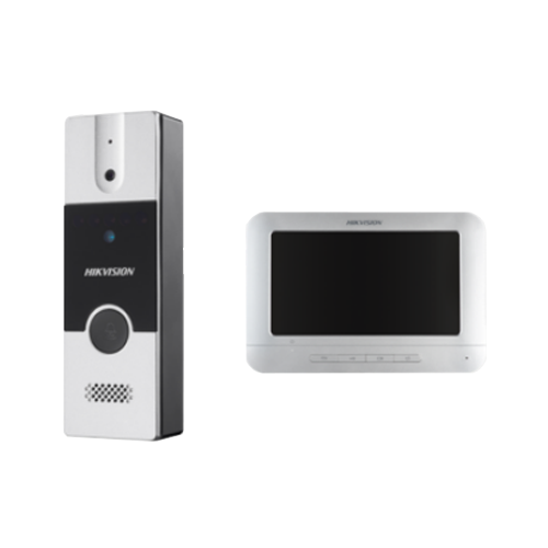 Kit videointerfon analogic 7'', conectare 4 fire - HIKVISION DS-KIS202T [2]