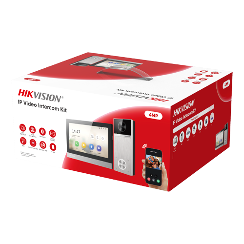 Kit videointerfon IP, 4MP, IR 3m, Wi-Fi 6, 2.4Ghz, IP65 - HIKVISION DS-KIS613-S [2]