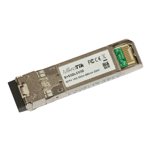 Modul SFP+ 10G MM 300m 850nm Dual LC-connector - Mikrotik S+85DLC03D [2]