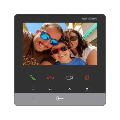 Monitor videointerfon TCP/IP, TFT LCD 4.3 inch 9 butoane, PoE - HIKVISION DS-KH6100-E1 [2]