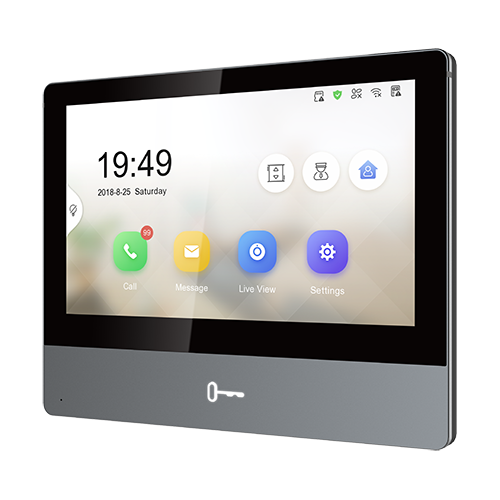 Monitor videointerfon TCP/IP Wireless, Touch Screen IPS-TFT LCD 7inch - HIKVISION DS-KH8350-WTE1 [4]