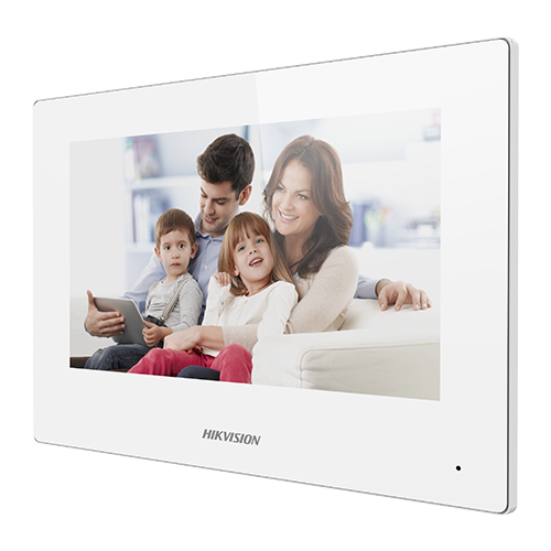 Monitor videointerfon TCP/IP Wireless, Touch Screen TFT LCD 7inch, ALB - HIKVISION DS-KH6320-WTE1-W [2]