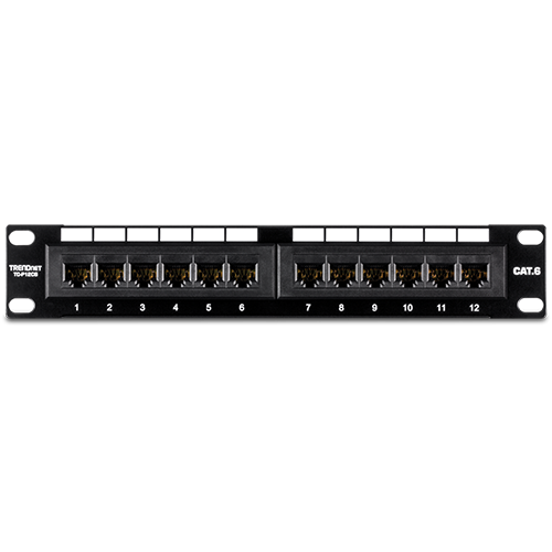 Patch Panel 12 porturi RJ45 UTP 10', Cat6 - TRENDnet TC-P12C6 [4]