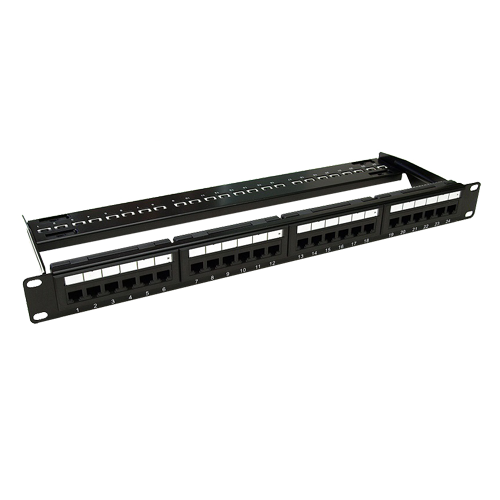 Patch Panel 1U, UTP cat6, 24 porturi RJ45 - ASYTECH Networking ASY-PP-UTP6-24 [2]