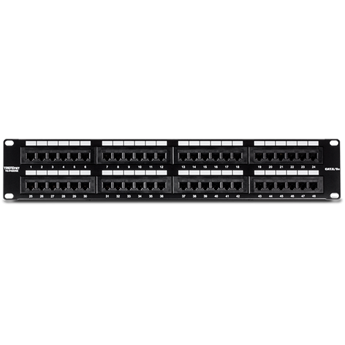Patch Panel 48 porturi RJ45 UTP 19', Cat5/5e - TRENDnet TC-P48C5E [3]