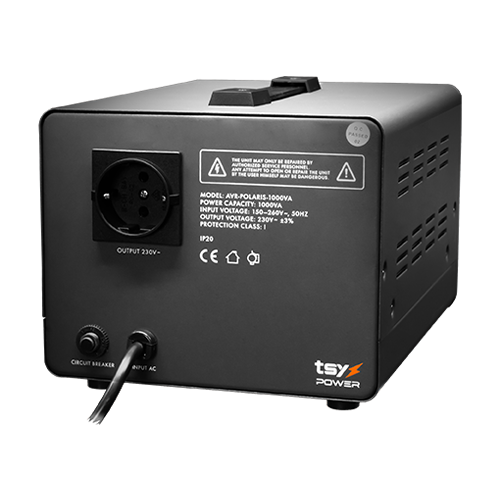 Regulator de tensiune cu servomotor, 1000VA, tensiune la intrare 150-260V, delay 6-180s AVR-POLARIS-1000VA [7]