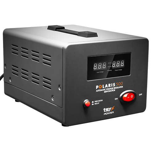 Regulator de tensiune cu servomotor, 500VA, tensiune la intrare 150-260V, delay 6-180s AVR-POLARIS-500VA [6]