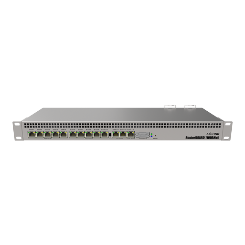 Router 13 x Gigabit, RouterOS L6, 1U, Dual PSU - MikroTik RB1100x4 [4]
