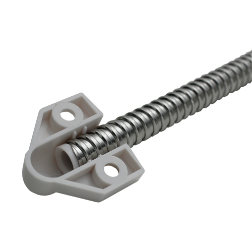 Set legatura flexibila din inox, capete din plastic vopsit alb, 400 x 6 mm CSL-400-2 [6]