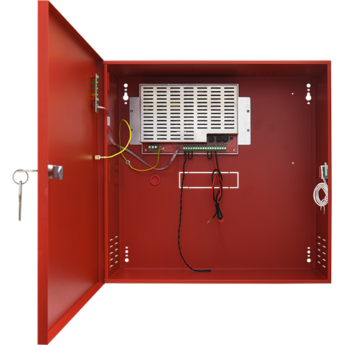 Sursa de alimentare EN 54-4, 27.6V/3.8A, cutie metalica cu loc acumulatori 2x28Ah/12V - PULSAR EN54C-5A28 [5]