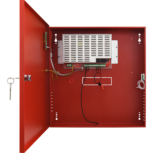Sursa de alimentare EN 54-4, 27.6V/4.2A, cutie metalica cu loc acumulatori 2x17Ah/12V - PULSAR EN54C-5A17 [5]