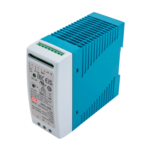 Sursa de alimentare in comutatie, 27.6V / 0.95A + 0.5A, sina DIN, backup - MEAN WELL DRC-40B [4]