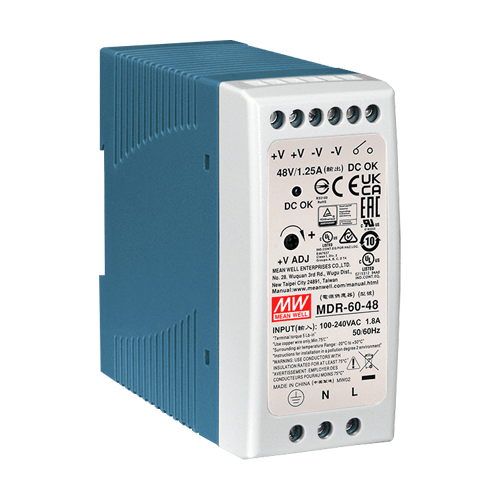 Sursa de alimentare in comutatie, 48V/1.25A, 60W, sina DIN - MEAN WELL MDR-60-48 [4]