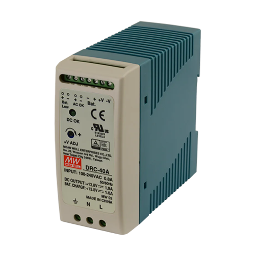 Sursa in comutatie cu back-up, 13.8V / 1.9A, monitorizare, sina DIN - MEAN WELL DRC-40A [3]