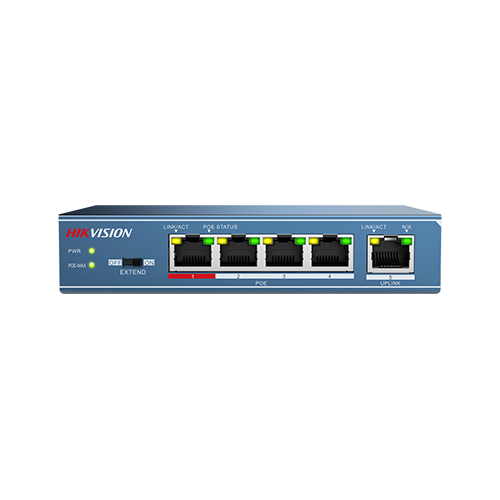 Switch 4 porturi PoE, 1 port uplink- HIKVISION DS-3E0105P-E-M [4]