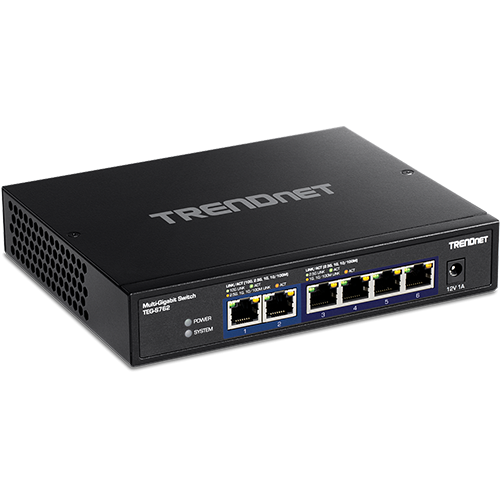 Switch 6 porturi, 4 x 2.5G si 2 x 10G , Fanless - TRENDnet TEG-S762 [3]