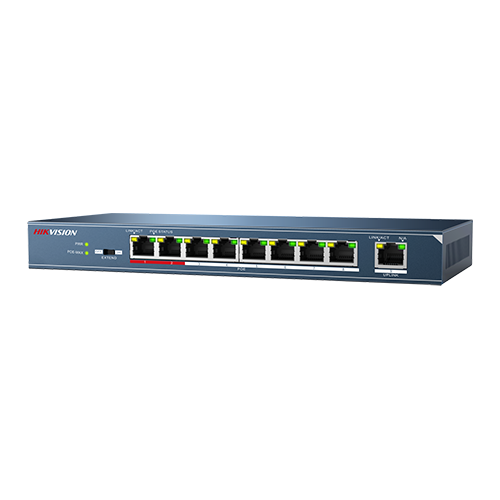 Switch 8 porturi PoE, 1 port uplink- HIKVISION DS-3E0109P-E-M [2]
