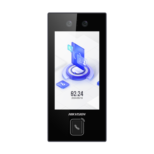 Terminal control acces recunoastere faciala, 4.5 inch touch screen, M1, WiFi, PoE - HIKVISION DS-K1T344MBWX-E1 [4]
