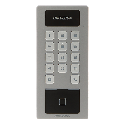 Terminal control acces si interfon cu tastatura, cititor card, Bluetooth, Wi-Fi, Alarma - HIKVISION DS-K1T502DBWX [4]
