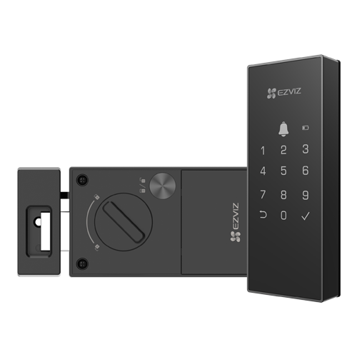 Yala inteligenta, Wi-Fi, sonerie incorporata, verificare status inchidere, alarma anti-furt - EZVIZ CS-DL03(WP)-Black [4]