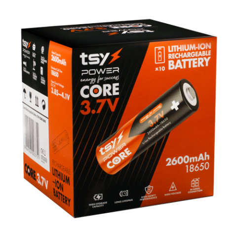 Acumulator Core Lithium-Ion 18650, 3.7V, 2600mAh TSY-CORE-2600 [2]