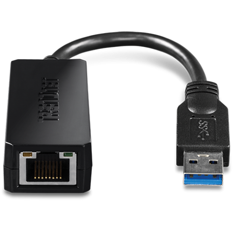 Adaptoare Wi-Fi si accesorii USB - Adaptor USB 3.0 la Ethernet Gigabit RJ45 - TRENDnet TU3-ETG