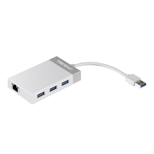 Adaptoare Wi-Fi si accesorii USB - Adaptor USB 3.0 la Gigabit, Hub USB - TRENDnet TU3-ETGH3