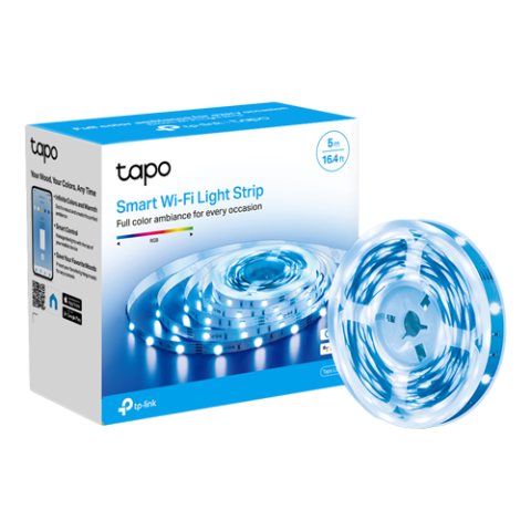 Banda LED RGB inteligenta, 5 metri, Wi-Fi, control de la distanta- TP-LINK Tapo TapoL900-5 [1]