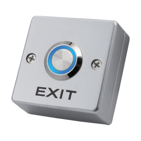 Control acces - Buton de iesire, montaj aparent, aliaj, LED, NO-COM CSB-503LS