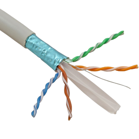 Cabluri si accesorii - Cablu FTP, cat 6, CUPRU 100%, manta LSZH 305m - ELAN ELN-FTP-6-CU