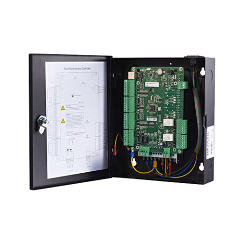 Centrala de control acces pentru 2 usi bidirectionala, conexiune TCP/IP - HIKVISION DS-K2802 [1]