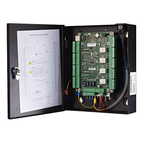 Control acces - Centrala de control acces pentru 4 usi unidirectionale, conexiune TCP/IP -HIKVISION DS-K2804