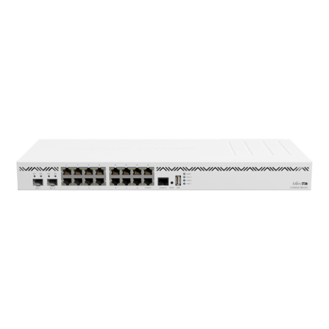 Routere - Cloud Core Router, 16 x Gigabit, 2 x SFP+, RouterOS L6, 1U - MikroTik CCR2004-16G-2S+
