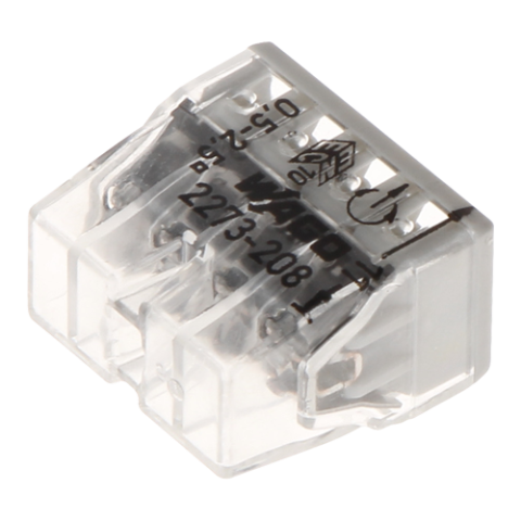 Conector compact de imbinare, 8 fire, max. 2.5 mmÂ² (50 buc.) - WAGO 2273-208 [5]
