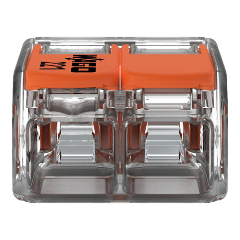 Conector derivatie 2 fire, max. 6 mmÂ² (50 buc.) - WAGO 221-612 [5]