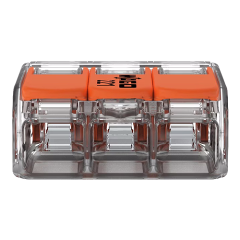 Conector derivatie 3 fire, max. 4 mmÂ² (50 buc.) - WAGO 221-413 [4]