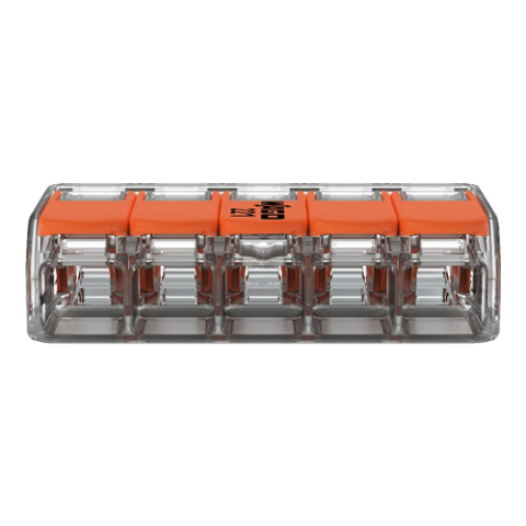 Conector derivatie 5 fire, max. 4 mmÂ² (25 buc.) - WAGO 221-415 [2]