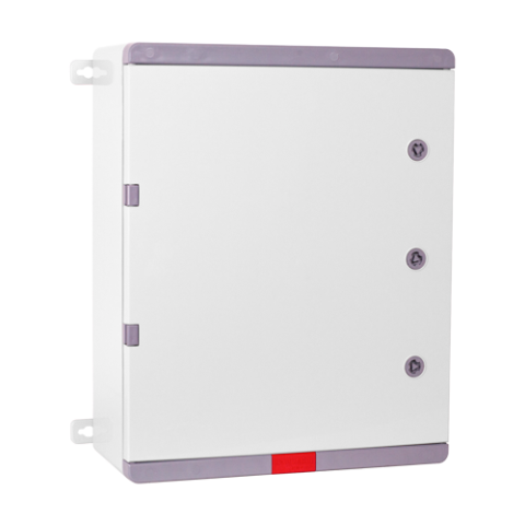 Supraveghere video - Cutie distributie IP67 din ABS gri, usa mata, placa metalica, 400x500x180 mm PD405018