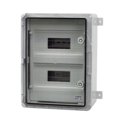 Cutie modulara IP65 din ABS gri, usa transparenta, 2 x 12 module, 300x400x170 mm PP3114 [6]