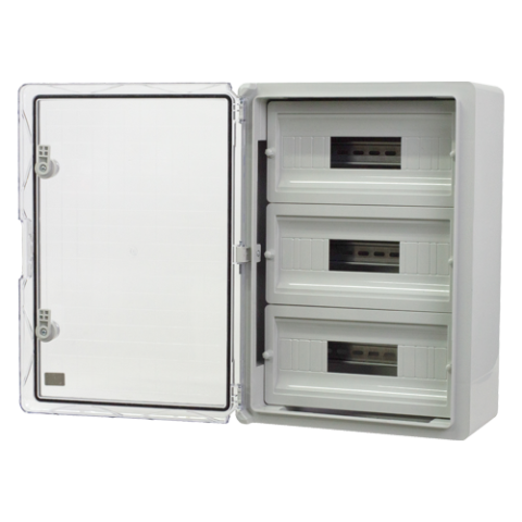 Cutie modulara IP65 din ABS gri, usa transparenta, 3 x 15 module, 350x500x190 mm PP3116 [3]