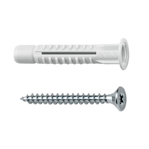 Organizatoare si accesorii - Diblu universal M8x49 cu guler + surub MZK (50 buc.) - CELO 98MZKSZ