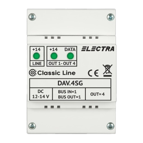 Doza derivatie video DAV.4SG Classic 4 iesiri - ELECTRA DAV.4SG [1]