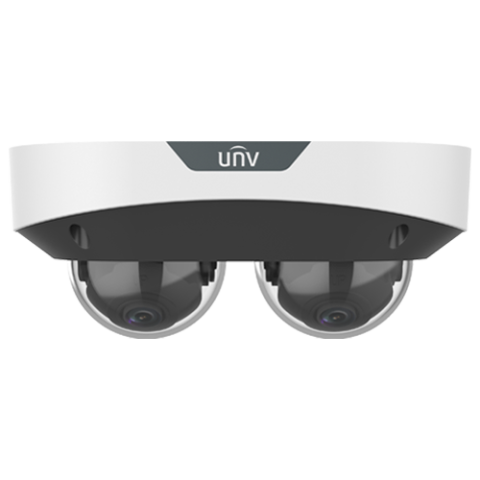 Dual Chanal - Camera IP, 2 x 4MP, lentila 2.8mm, IR 30m, Mic., Alarma, PoE, IK10 - UNV IPC3224SS-ADF28K-I1 [3]