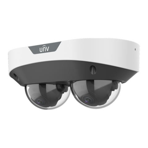 Dual Chanal - Camera IP, 2 x 4MP, lentila 2.8mm, IR 30m, Mic., Alarma, PoE, IK10 - UNV IPC3224SS-ADF28K-I1 [1]